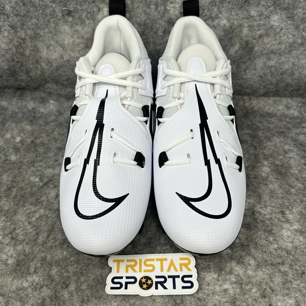 Nike Alpha Menace Pro 3 Football Cleats Mens Size 10 White Black CT6649-100